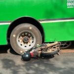 POSADAS: Un motociclista terminó lesionado tras un choque contra un colectivo en la Ruta 12