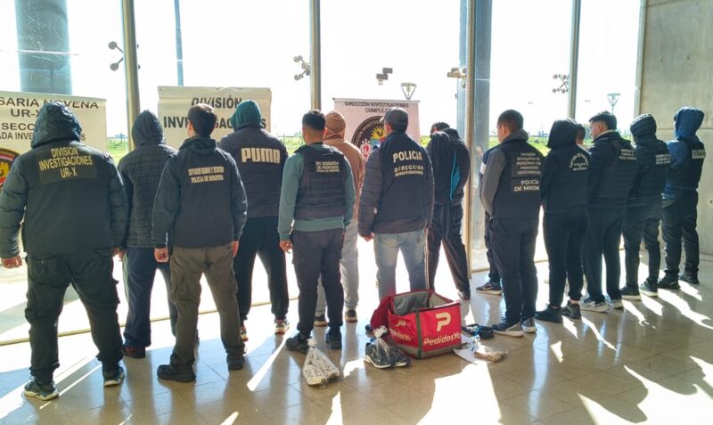 entraderas Posadas detenidos allanamientos