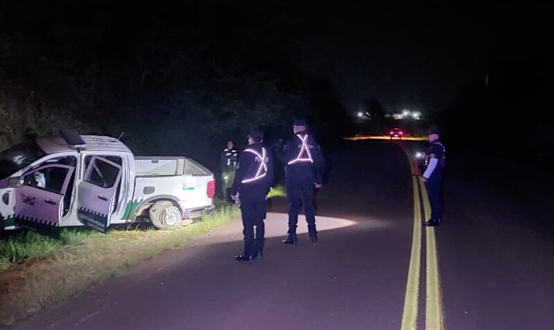 choque camioneta Gendarmeria Ruta 13 El Soberbio